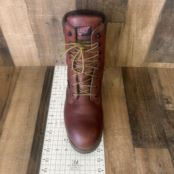 Red Wing 1201 EH Lace Up Waterproof Logger Work Boots Mens 9.5 EE - Picture 5 of 12